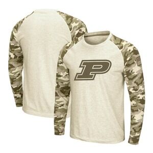 Purdue Boilermakers Colosseum OHT Military Appreciation Desert Camo Raglan L/S